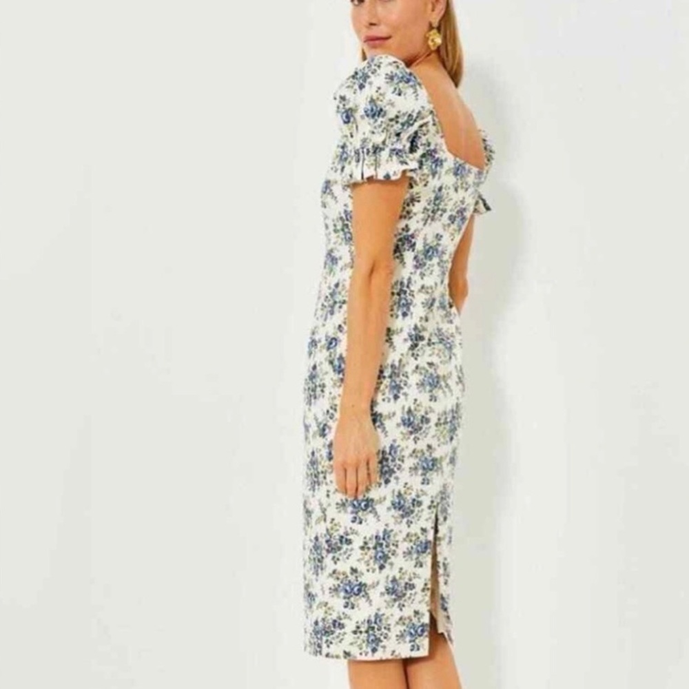 Hyacinth house Tuckernuck Esther floral midi dress size XS - Picture 2 of 11